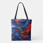 Lagen verf op elkaar tote bag (Achterkant)
