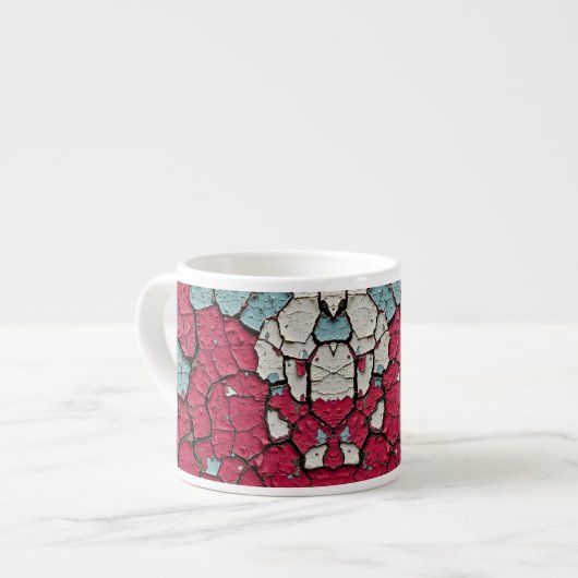 Lagen verven vervellen espresso kop (Links)