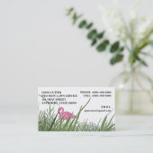 LAGEN VLAMINGO IN TALL GRASS ~ VISITEKAARTJES! VISITEKAARTJE (Staand voorkant)