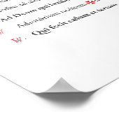 Lagen voor massaal Poster (Latijn en Spaans) (Hoek)