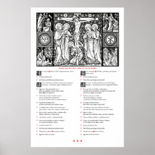 Lagen voor massaal Poster (Latijn en Spaans)