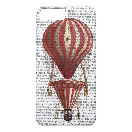 Lagenprint met hete luchtballon Rood Case-Mate iPhone Case (Achterkant)