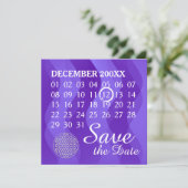 Lager - aangepaste kalender - sla de datum op save the date (Staand voorkant)