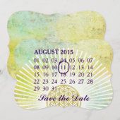 Lager - aangepaste maandelijkse kalender save the date (Voorkant / Achterkant)