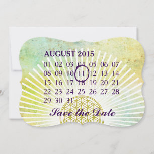 Lager - aangepaste maandelijkse kalender save the date
