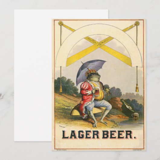 Lager Beer  Adverteren (Voorkant / Achterkant)