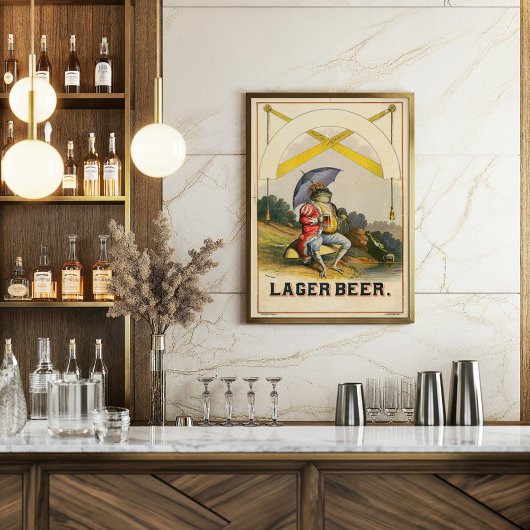 Lager Beer Adverteren Poster