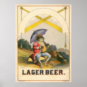 Lager Beer Adverteren Poster (Voorkant)