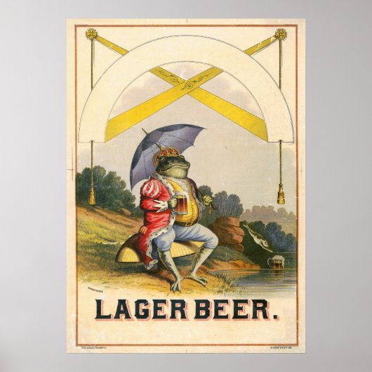 Lager Beer Adverteren Poster (Voorkant)