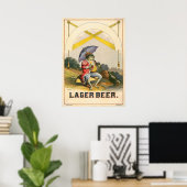 Lager Beer Adverteren Poster (Thuiskantoor)