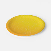 Lager bier met kleine belletjes papieren bordje (Gekanteld)