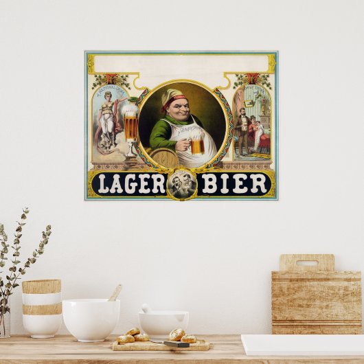 Lager bier poster (Keuken)