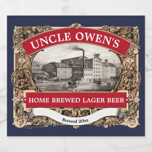  Lager Bier Sjabloon Bier Etiket (Enkel label)