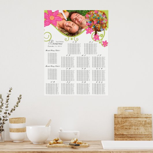 Lager - boomgaard Alfabetisch Poster (Keuken)