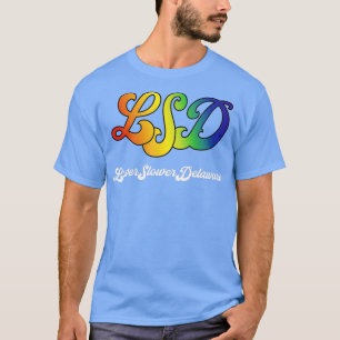 Lager, Delaware Multicolor 1960-ontwerp T-shirt