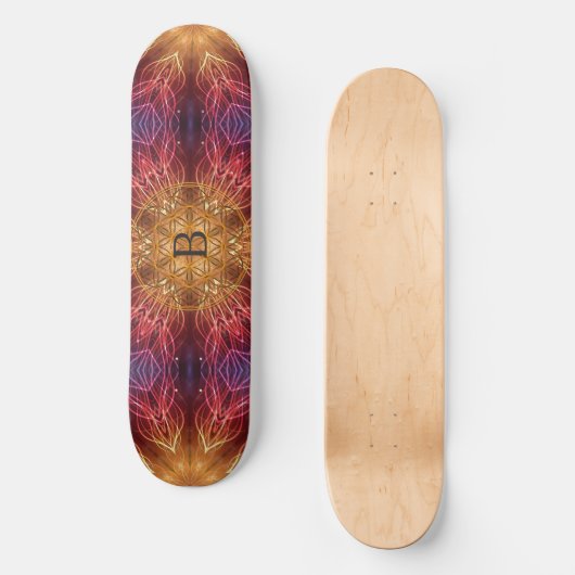 Lager/fractaal Spiritueel, gepersonaliseerd Skateboard (Voorkant)