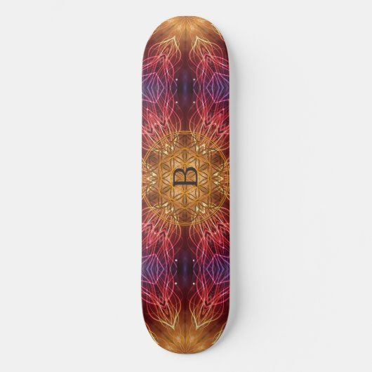 Lager/fractaal Spiritueel, gepersonaliseerd Skateboard (Voorkant)