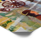 Lager geïnspireerd druk straatscène schilderval poster (Hoek)