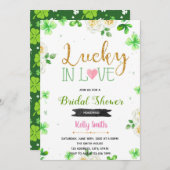 Lager geluk in liefdesuitnodiging kaart (Voorkant / Achterkant)