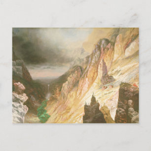 Lager Herfst, Grand Canyon van de geelsteen Briefkaart