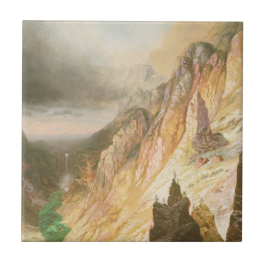 Lager Herfst, Grand Canyon van de geelsteen Tegeltje (Voorkant)