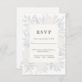 Lager hoekelegant bruiloft RSVP-ontwerp RSVP Kaartje (Voorkant / Achterkant)