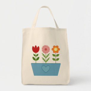 Lager illustraties in een blauw venster tote bag