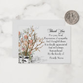 Lager in de pot Dank u Notitiekaartje (Voorkant / Achterkant in situ)