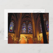 Lager kapel van La Sainte-Chapelle, Parijs, 2 Briefkaart (Voorkant / Achterkant)