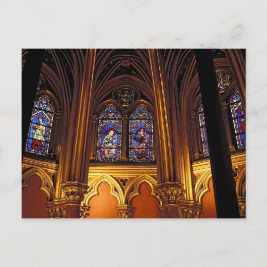 Lager kapel van La Sainte-Chapelle, Parijs, 2 Briefkaart (Voorkant)