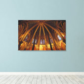 Lager kapel van La Sainte-Chapelle, Parijs; Canvas Afdruk (Insitu (Houten vloer))