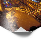 Lager kapel van La Sainte-Chapelle, Parijs; Foto Afdruk (Hoek)