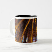 Lager kapel van La Sainte-Chapelle, Parijs; Tweekleurige Koffiemok (Voorkant links)