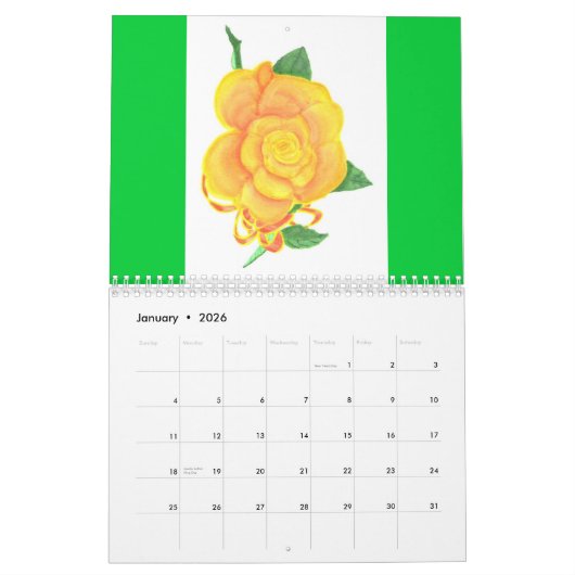 Lager kunstwerk kalender door CherylsArt 20xx (Jan 2026)