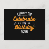 Lager leapling Leap Day Bday I can Celebrate My B Briefkaart (Voorkant)