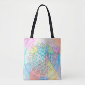 Lager leven / Blume des lebens - liefdesharten Tote Bag (Voorkant)