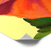 Lager leven in vol bloei geluk citaat poster (Hoek)