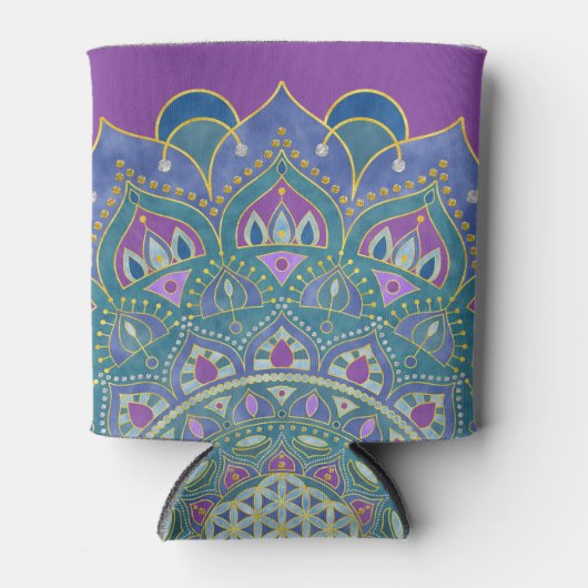 Lager leven - Mandala India Style 1 Blikjeskoeler (Voorkant)