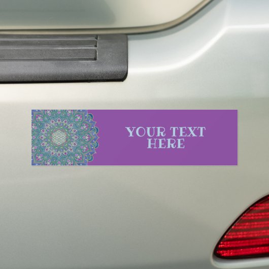 Lager leven - Mandala India Style 1 Bumpersticker (Op auto)