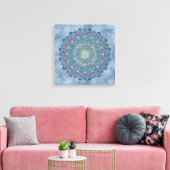 Lager leven - Mandala India Style 1 Canvas Afdruk (Insitu (Woonkamer))
