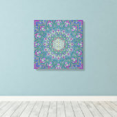 Lager leven - Mandala India Style 1 Canvas Afdruk (Insitu (Houten vloer))