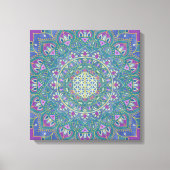 Lager leven - Mandala India Style 1 Canvas Afdruk (Voorkant)