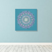 Lager leven - Mandala India Style 1 Canvas Afdruk (Insitu (Houten vloer))