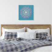 Lager leven - Mandala India Style 1 Canvas Afdruk (Insitu (Slaapkamer))