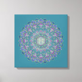 Lager leven - Mandala India Style 1 Canvas Afdruk (Voorkant)