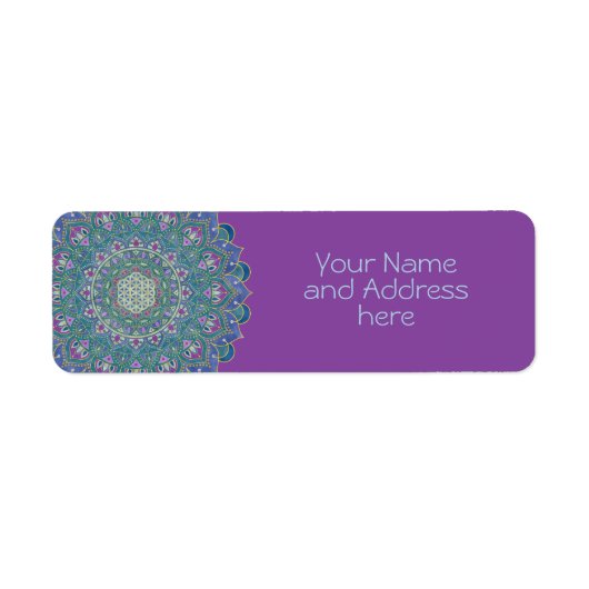 Lager leven - Mandala India Style 1 Etiket (Voorkant)