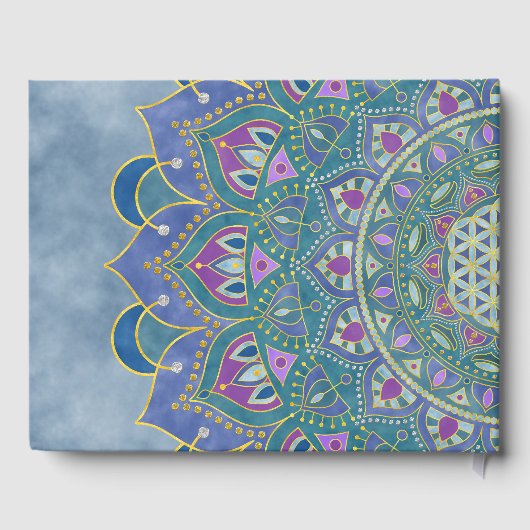 Lager leven - Mandala India Style 1 Gastenboek (Achterkant)