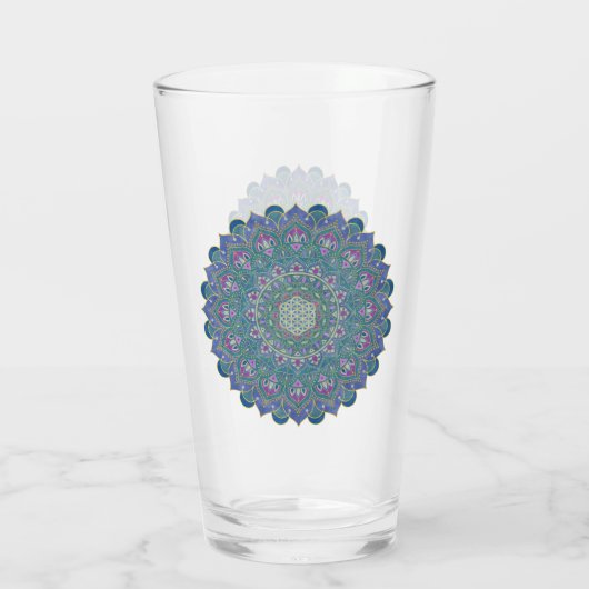 Lager leven - Mandala India Style 1 Glas (Achterkant)