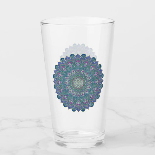 Lager leven - Mandala India Style 1 Glas (Voorkant)