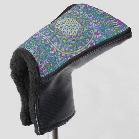 Lager leven - Mandala India Style 1 Golfheadcover (3/4 voorkant)